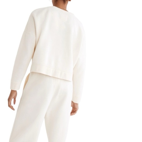 Madewell MWL Betterterry sweatpant in antique white size M, good used condition - Picture 2 of 8